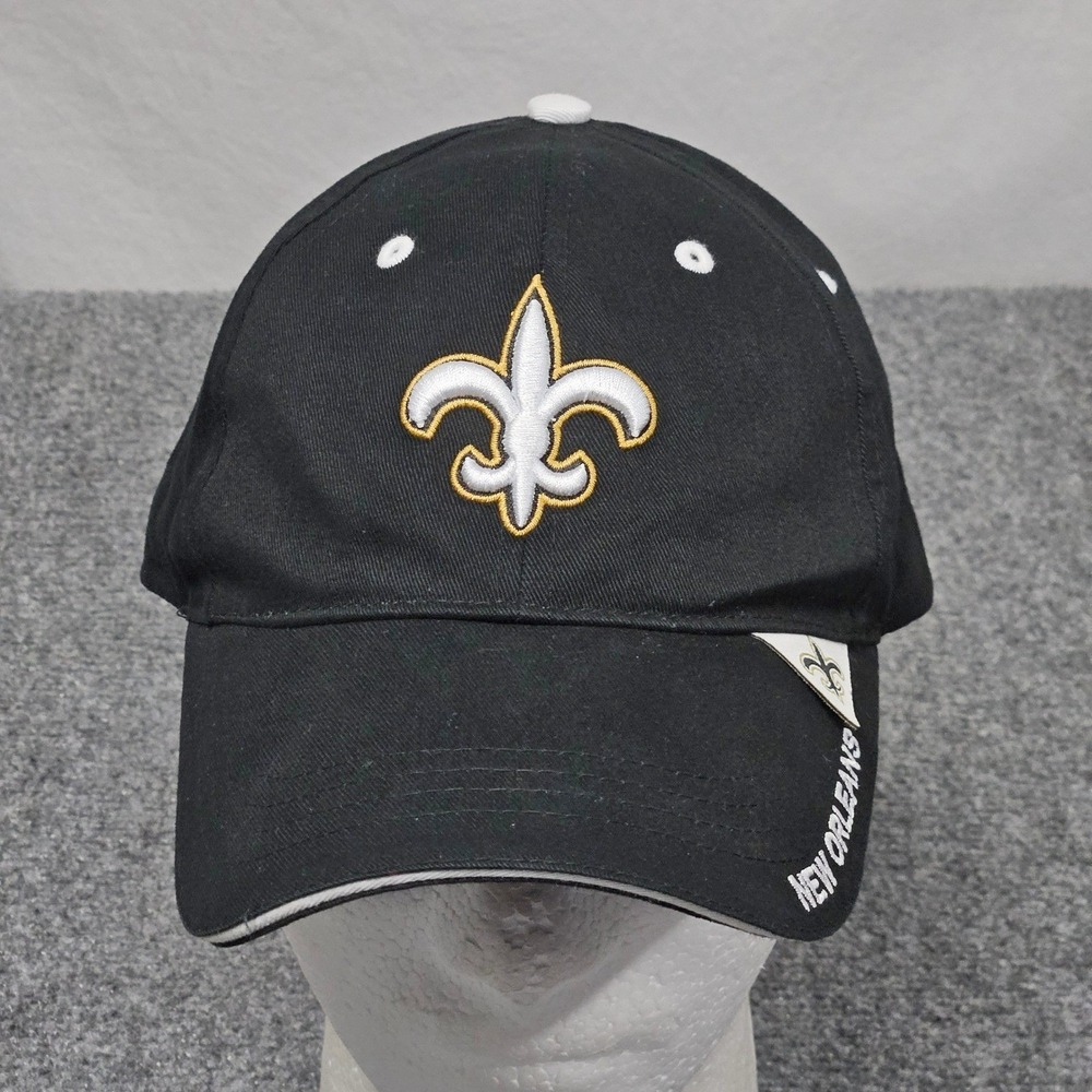 New Orleans Hat Black Fleur De Lis Cap Embroidered Hat NOLA Streetwear Strapback